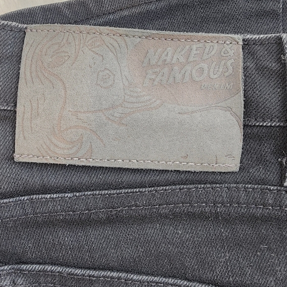 NAKED & FAMOUS DENIM SKINNY GUY BLACK SIZE 28 - Picture 5 of 15